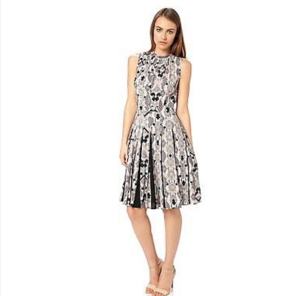 French Connection snakeskin pleated dress